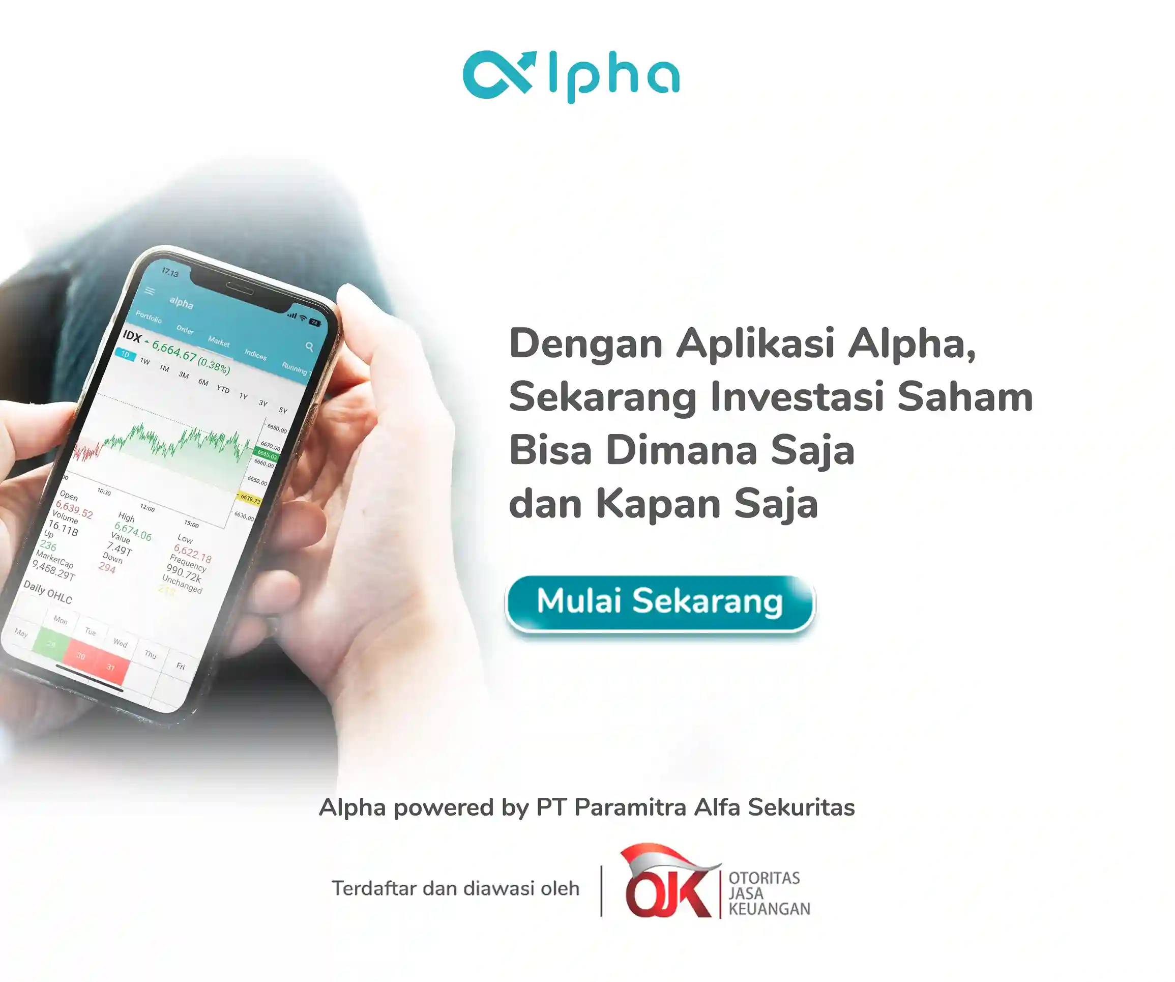 Banner Aplikasi Investasi Saham Alpha