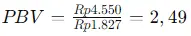 Cara Menghitung PBV